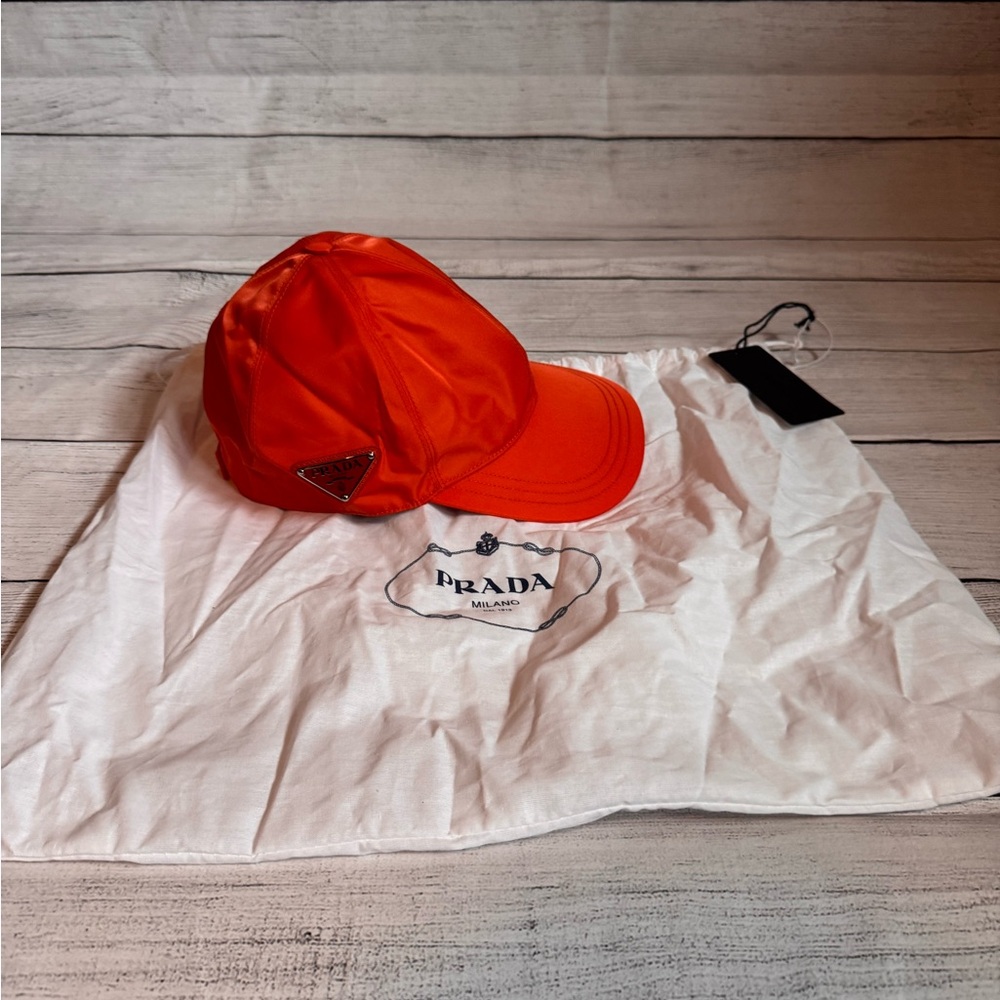Prada Vibrant Orange Hat